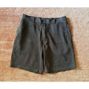 Vintage Silk men’s brown silk cotton shorts size 34